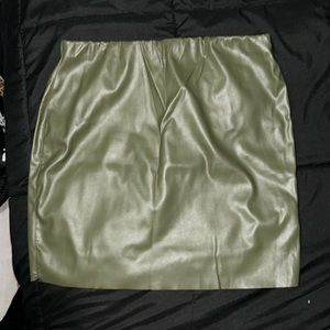 Missguided Faux Leather Skirt
